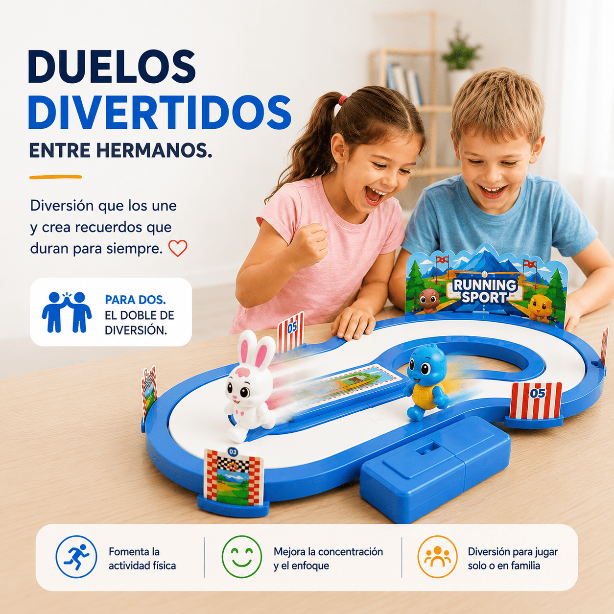 Juego Interactivo de Carreras para Niños