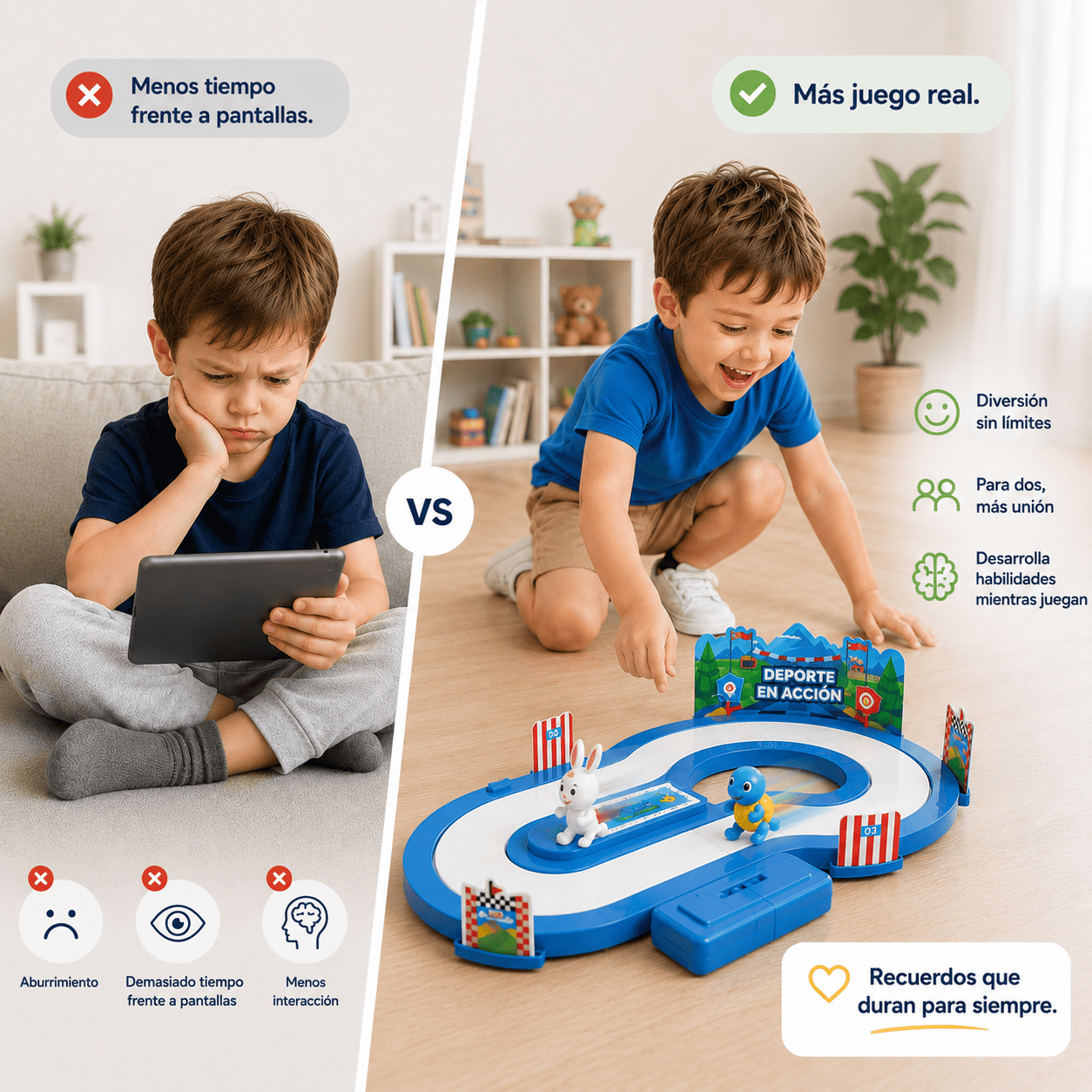 Juego Interactivo de Carreras para Niños