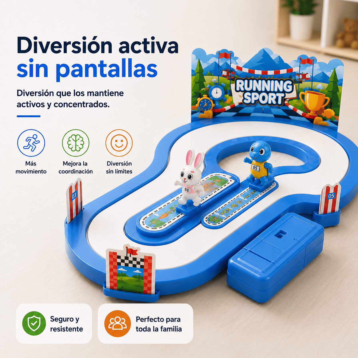 Juego Interactivo de Carreras para Niños
