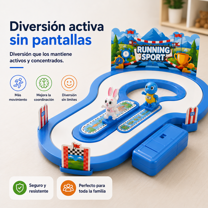 "Carrera Interactiva, Diversión sin pantallas para niños con energía infinita"